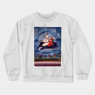 Shiva and Devi on the Elephant Demon Gajasura's Hide 17th Century Crewneck Sweatshirt